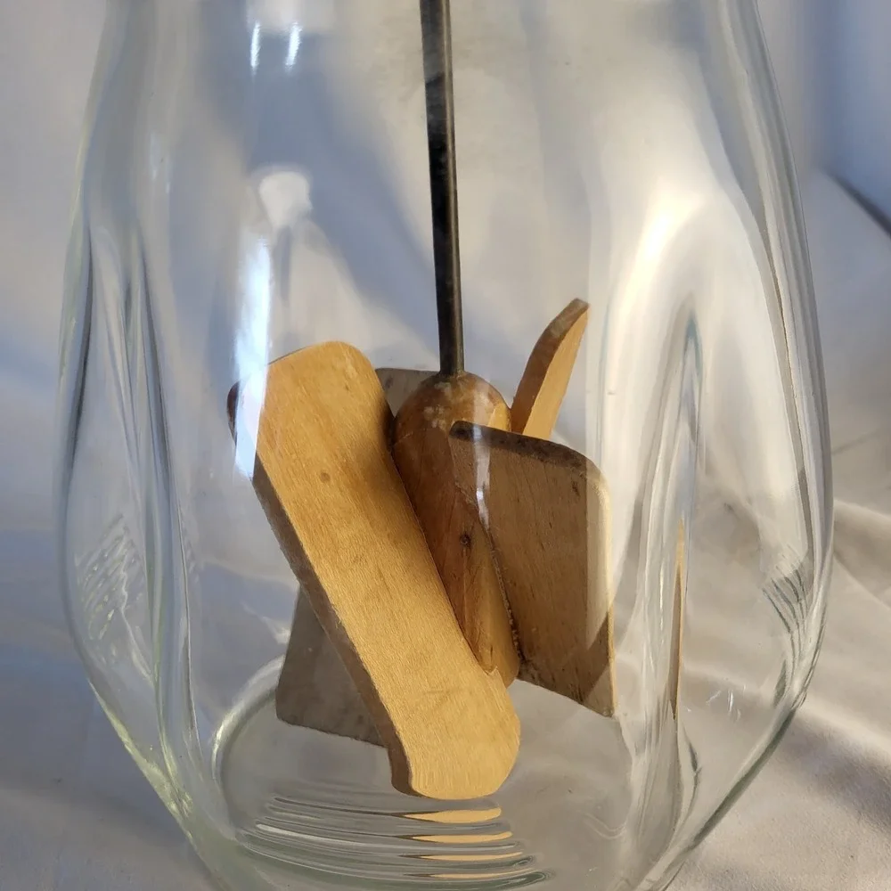 Dazey Red Football Butter Churn Original 4qt No 4 Made in St. Louis Mo USA